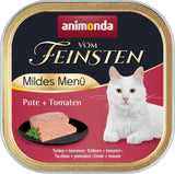 animonda vom Feinsten Mild Menu Mild Variety (32 x 100g), nourriture humide pour chats sans céréales et sans sucre, nourriture facile à digérer avec de la viande de dinde