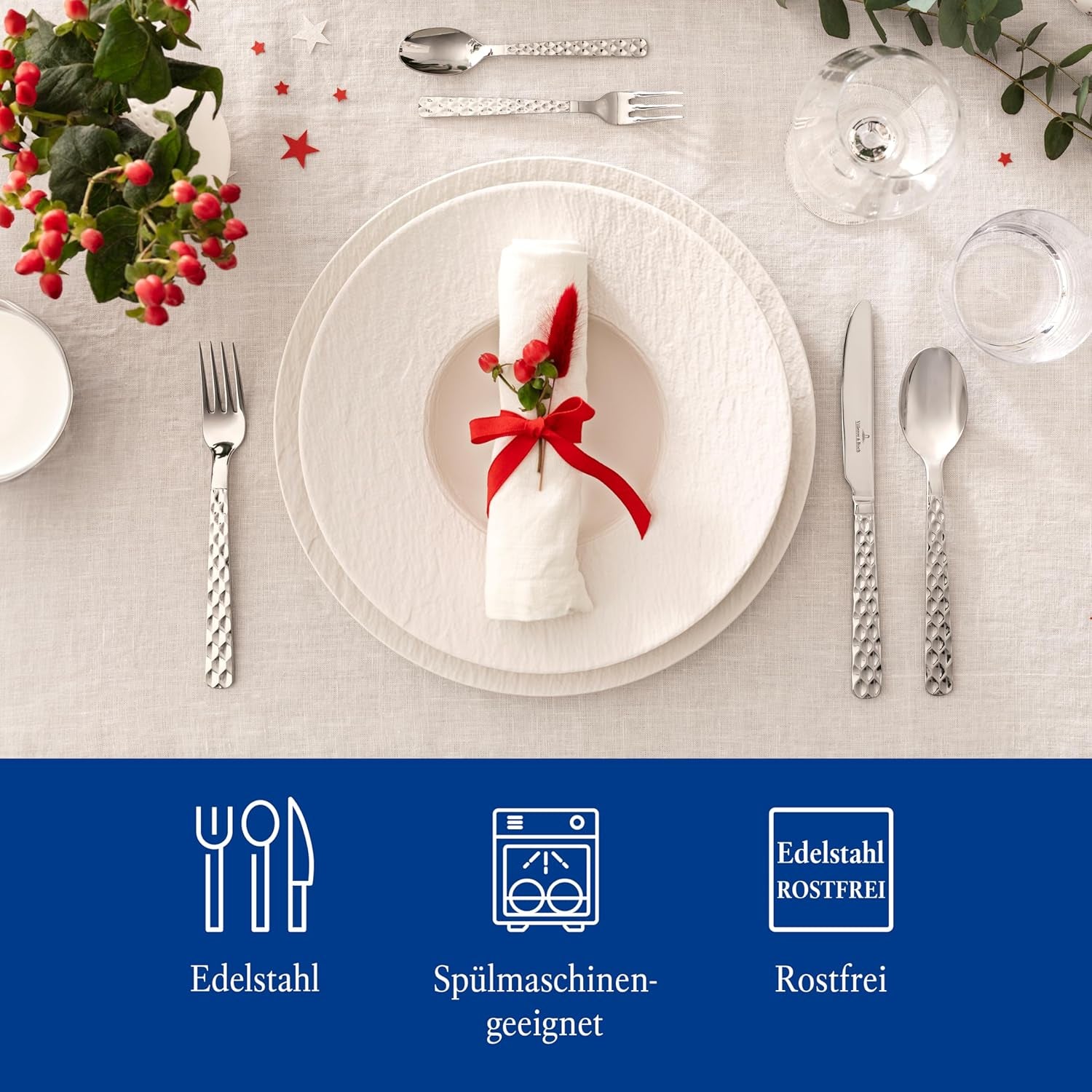 Villeroy & Boch - Ménagère Boston 30 pièces, 6 personnes Cuisine Naty Shop