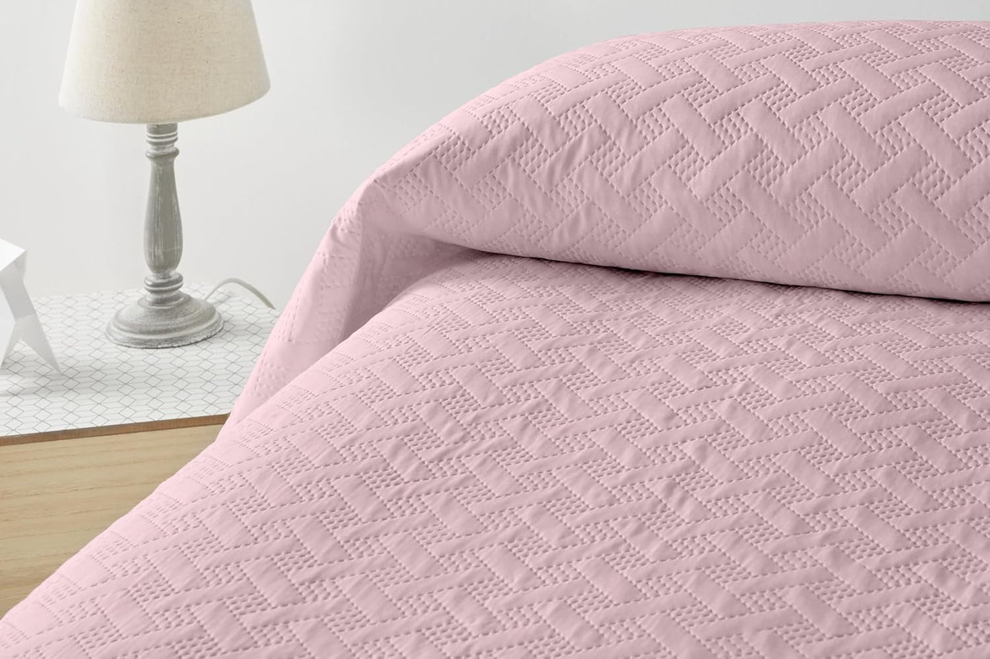 LISO - Couvre-lit pour 105 Cm - Couvre-lit Bouti - Printemps et été - 200X260 Cm - Lits et Couvertures Rose Besuche den Degrees home-Store Lit Rose 105 Cm