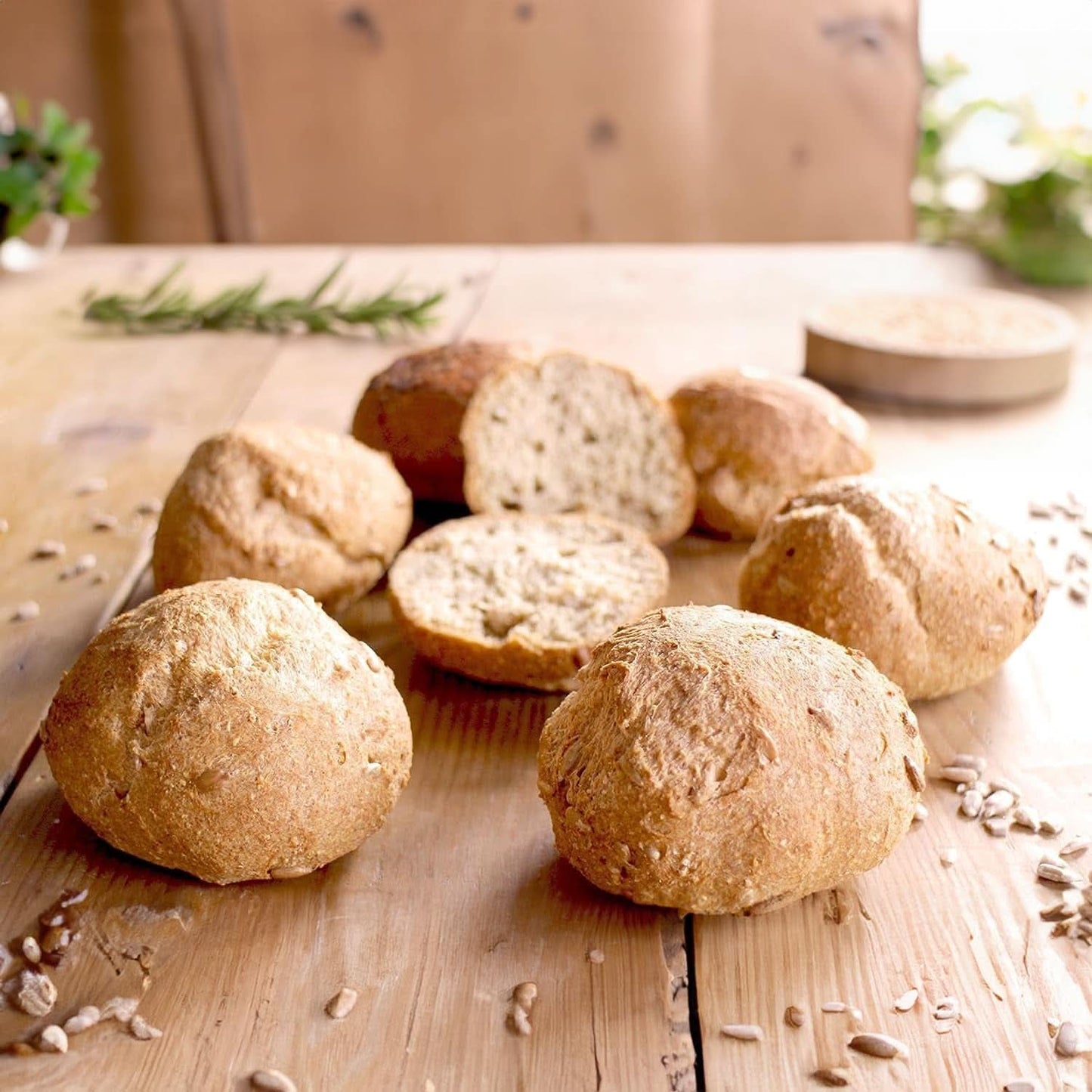 MÉLANGE DE PAIN INFÉRIEUR EN CARB, alternative au pain protéiné céto, végétalien et sans gluten, sans soja ni céréales Naty Shop Kitchen
