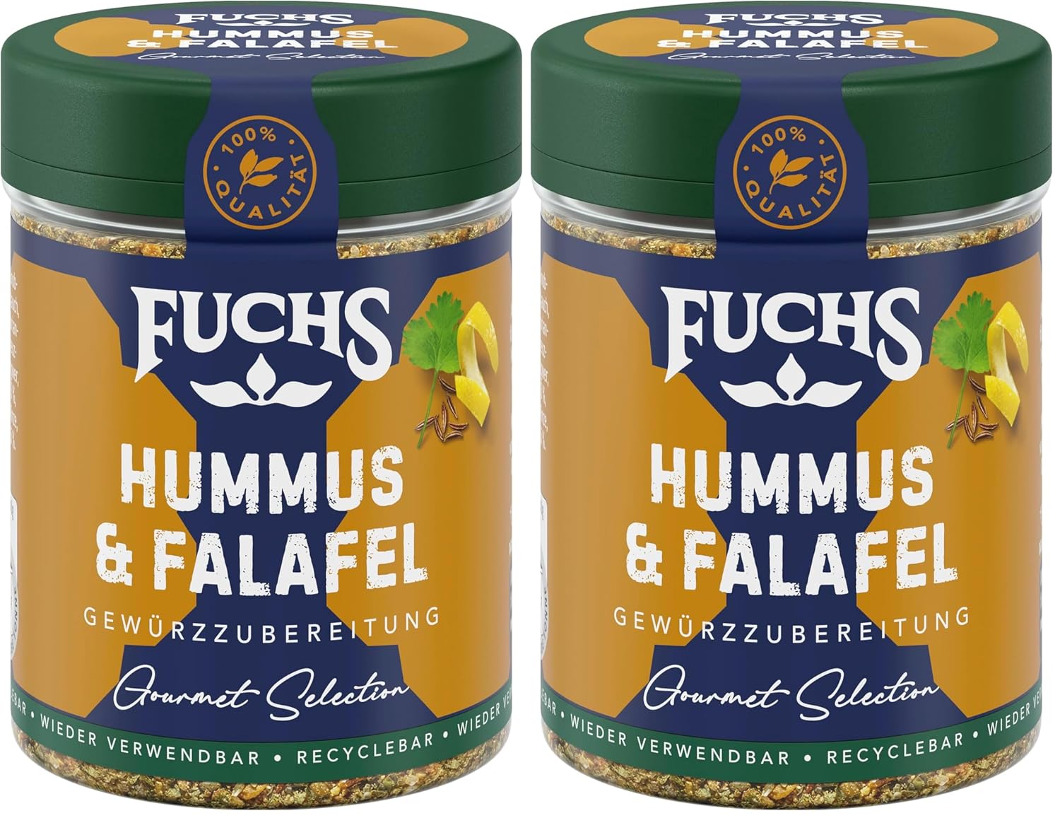 Fuchs Spices Gourmet Selection Moyen-Orient/Afrique - Mélange d'épices pour couscous et boulgour Mélange d'épices rechargeable pour assaisonner les plats de boulgour végétalien 55 g