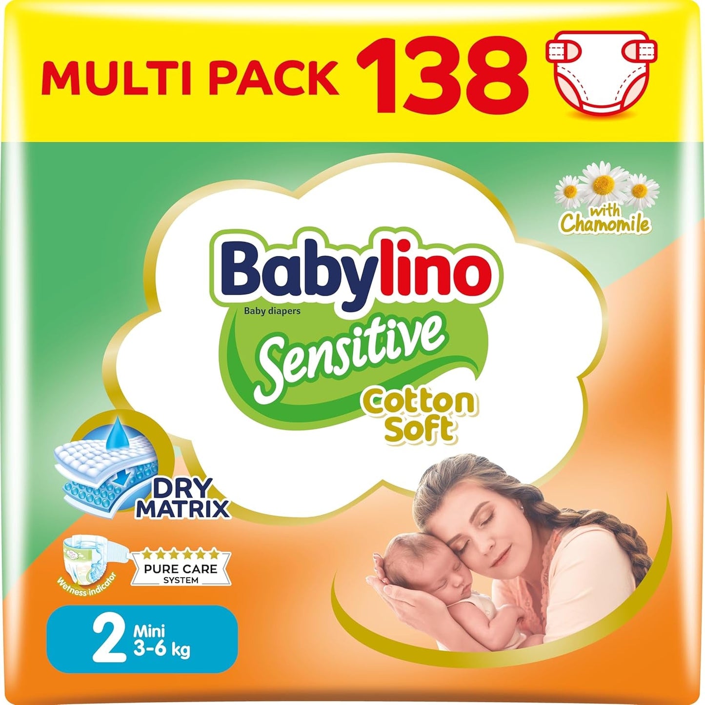 Couches bébé Sensitive taille 4, Maxi (8-13 kg), 20 pièces