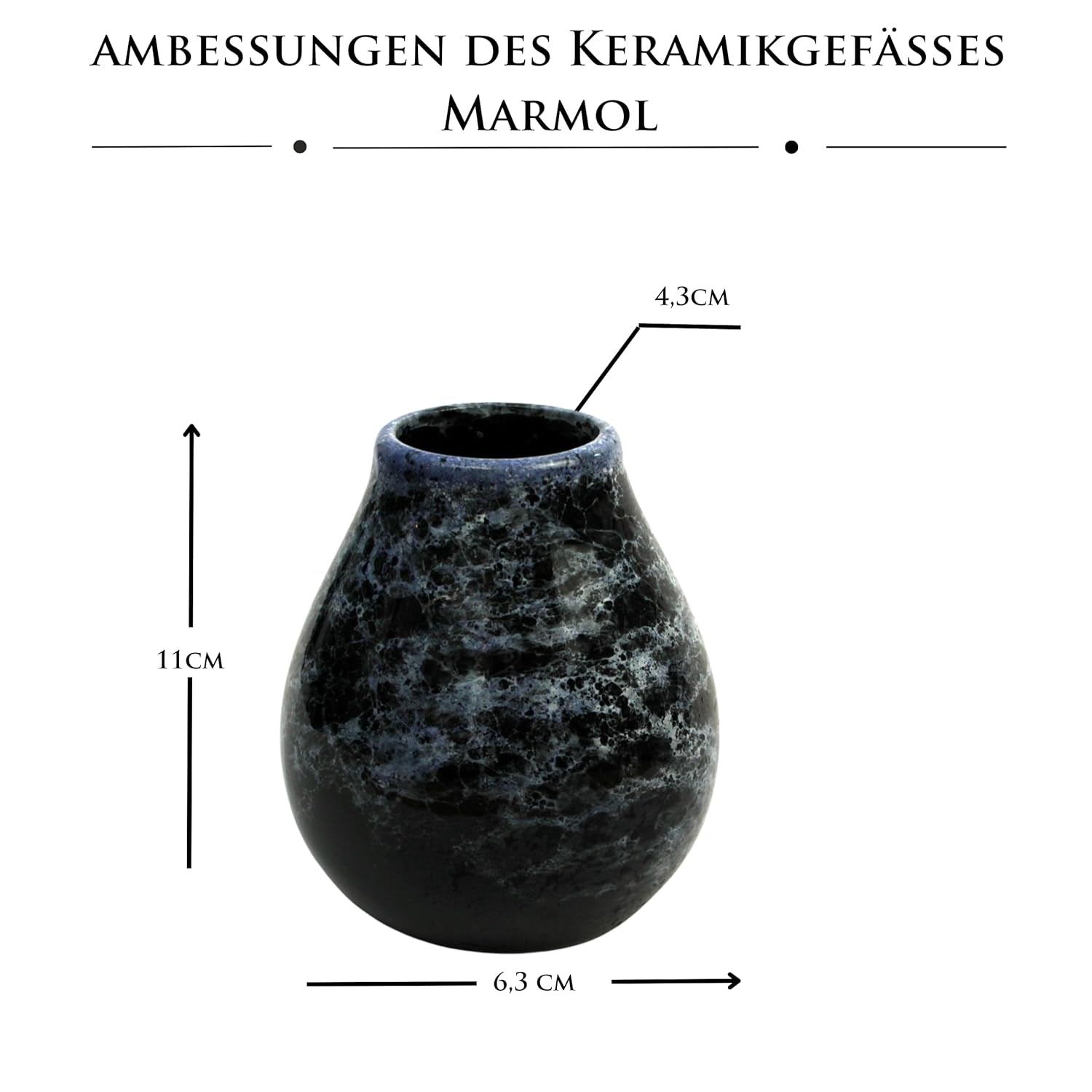 Service à thé Yerba Mate pour 2 personnes – Mas Energia Guarana 400 g – Mug en céramique Marmol Blue 350 ml – Bombilla en acier inoxydable 19 cm – Thé en vrac 2 x 200 g