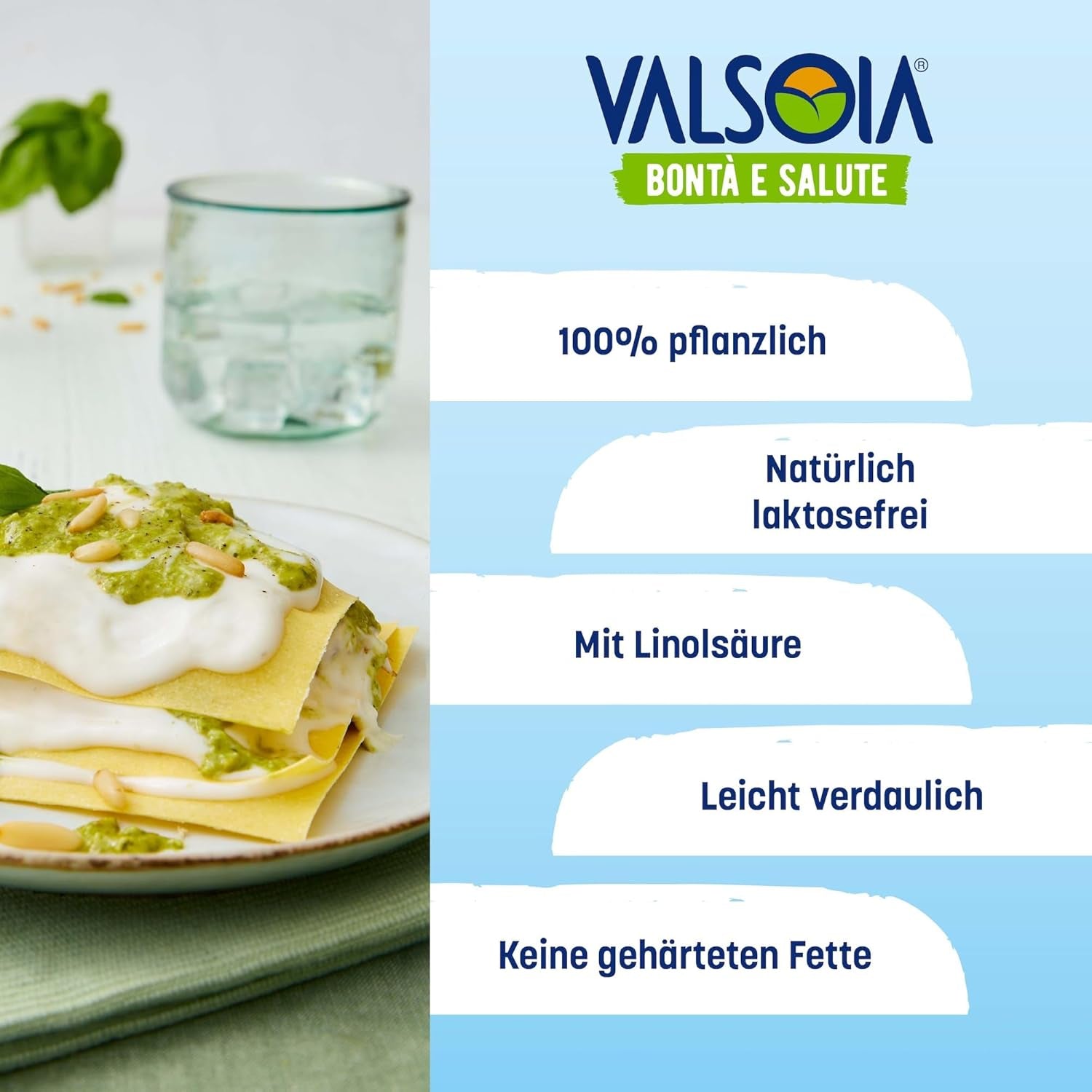Après-shampooing Béchamel, Béchamel sans lactose, Polyvalent en cuisine, Idéal pour les végétaliens et végétariens, 6 x 200 ml