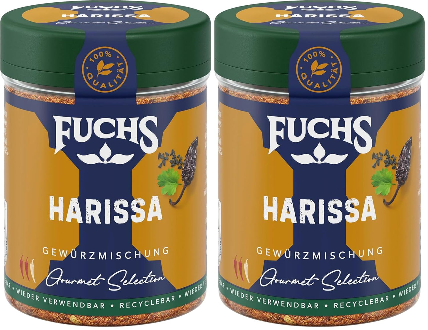 Fuchs Spices Gourmet Selection Moyen-Orient/Afrique - Mélange d'épices pour couscous et boulgour Mélange d'épices rechargeable pour assaisonner les plats de boulgour végétalien 55 g