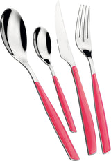 BUGATTI Glamour, Ménagère pour 6 personnes, 24 pièces en acier inoxydable 18/10 Naty Shop Rose Paradise