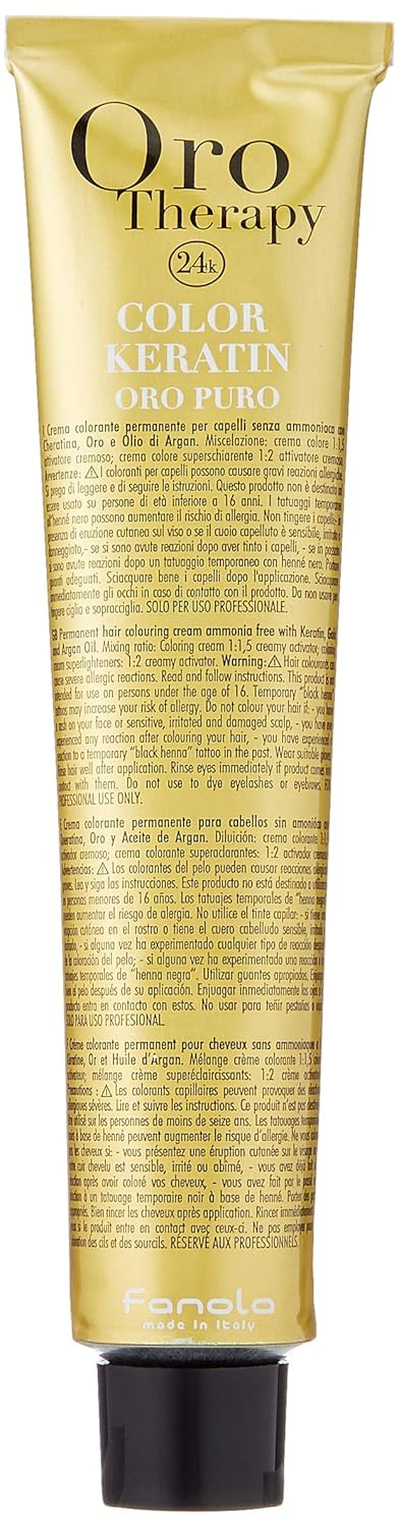 Fanola Oro Therapy Color Keratin 5.0 100ml Teinture capillaire Naty Shop