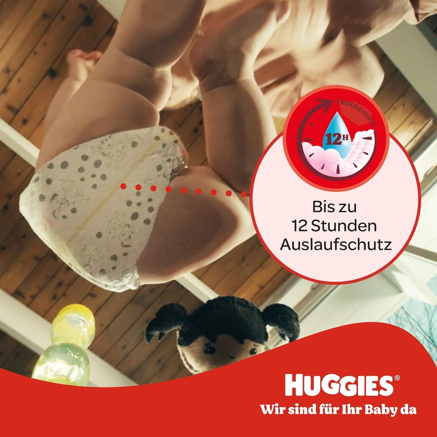 Huggies Little Movers Disney Pantalon, taille 5, 104 pièces (2 x 52), boîte mensuelle