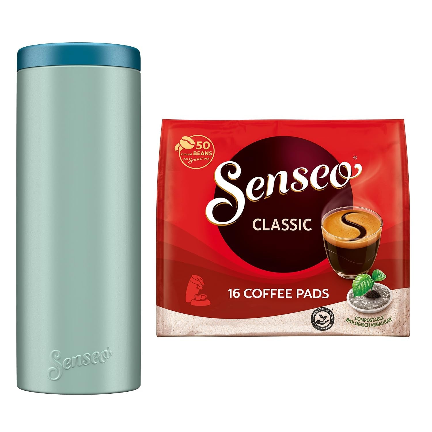 Classic Pads, 10 x 16 Getränke, 160 dosettes de café, y compris Pad Dose