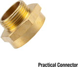 Mamelon fileté de réduction en laiton Gardena : connecteur en laiton pour réducteur fileté, par exemple pour les pompes, filetage externe de 33,3 mm (G 1 pouce) / filetage interne de 42 mm (G 1 1/4 pouce) (7266-20)