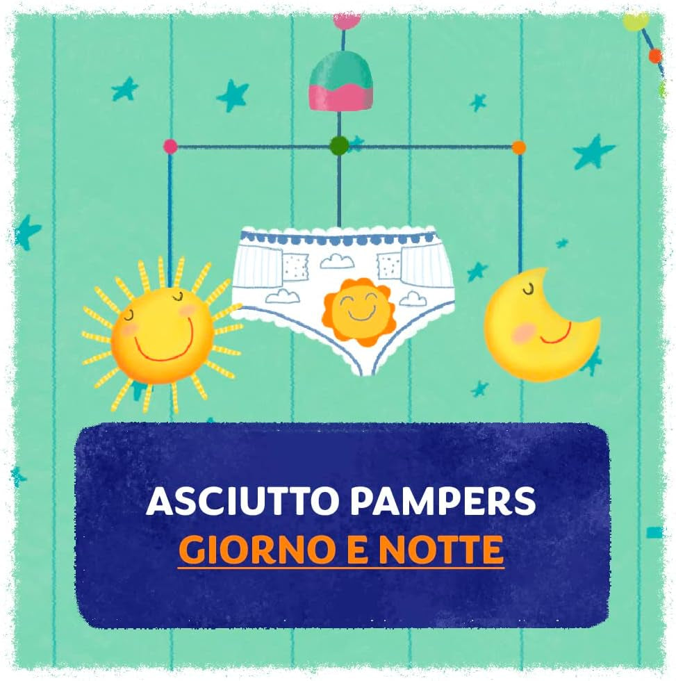 Couches Pampers Sun and Moon Midi, taille 3 (4-9 kg), 120 couches