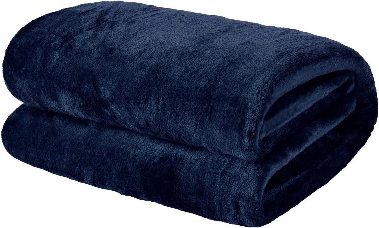Couvre-lit polaire ultra doux Brentford's, gris argenté, grand lit double - 150 x 200 cm Lits et couvertures Beuche den Brentfords-Store Bleu marine 120 x 150 cm