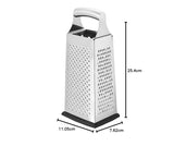 Éplucheur Naty Shop râpe à fromage carrée robuste en acier inoxydable avec base antidérapante