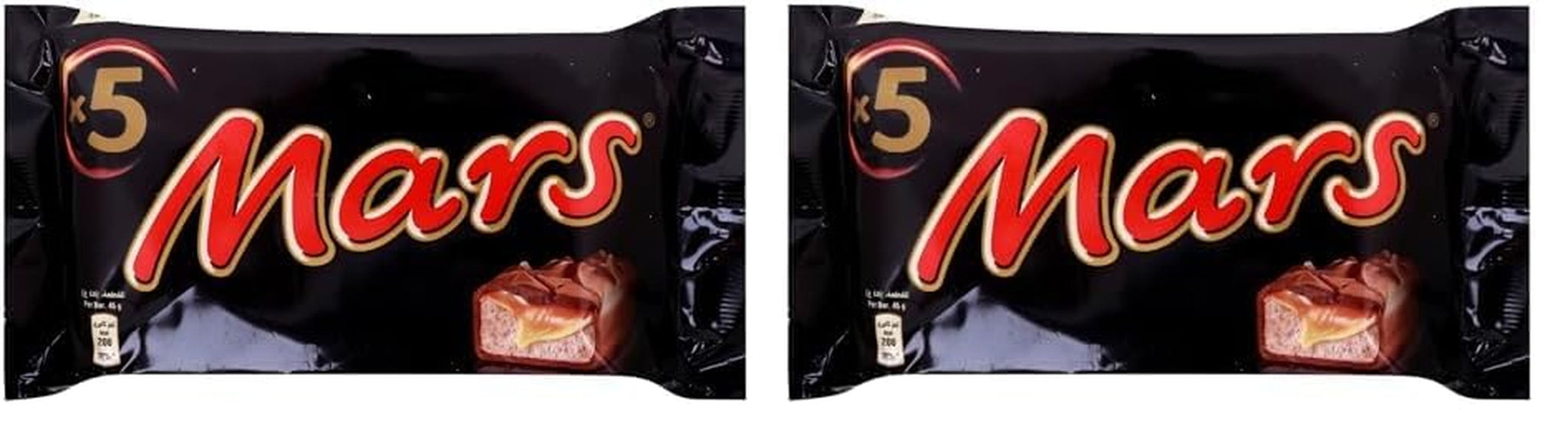 Barres de chocolat Mars Chocolat caramel 1 paquet de 5 barres (1 x 225 g) (paquet de 2)