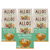 Porridge Allos non sucré aux figues et framboises | Porridge sans sucre | Muesli biologique | Muesli aux fruits | Gruau | Bouillie pour le petit déjeuner | Céréales pour le petit déjeuner | Végétalien | Paquet de 6 (6x500g)