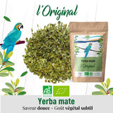 ORIGEENS BIO YERBA MATE TEA 200G - L'Original I Yerba Mate Bio non torréfié, sans feuilles, sans tiges, sans poussière et sans miettes I Boisson énergisante et détoxifiante