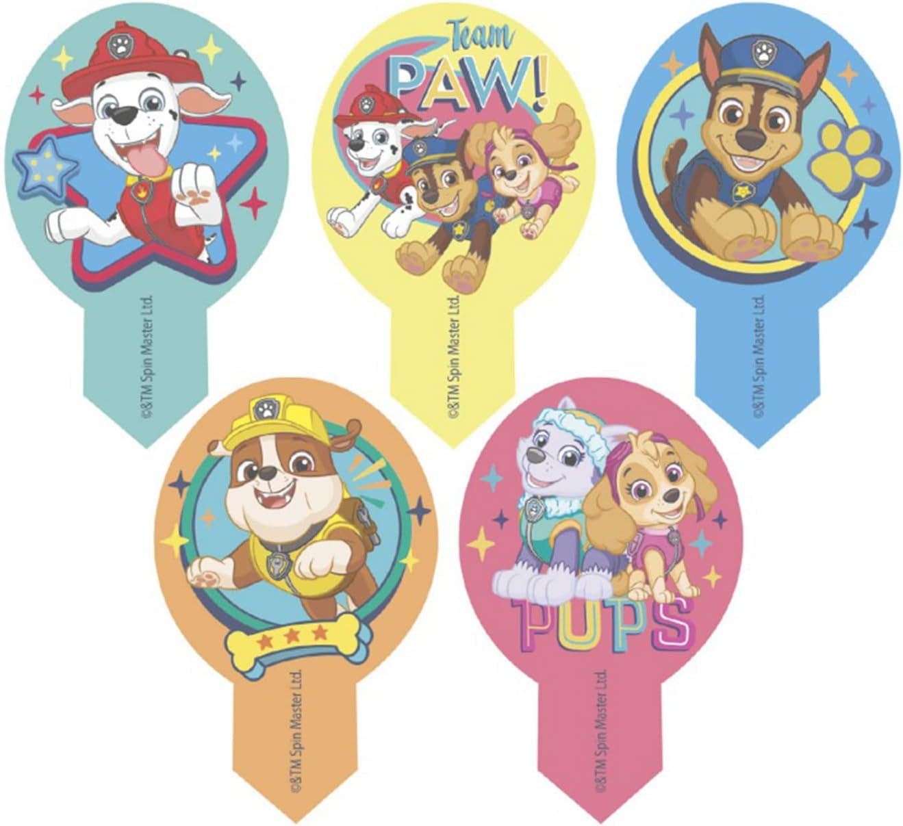 Dekora, Décorations Comestibles Pour Gâteaux Dekorapin Paw Patrol, 20 Gaufrettes En Papier Comestibles - 6,5 X 4 Cm Naty Shop