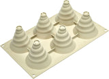Silikomart, Moule pour gâteaux Tartufo en silicone, 8 Ports Simples, Ø 62 H 52 mm Cuisine Naty Shop Soffice Incanto