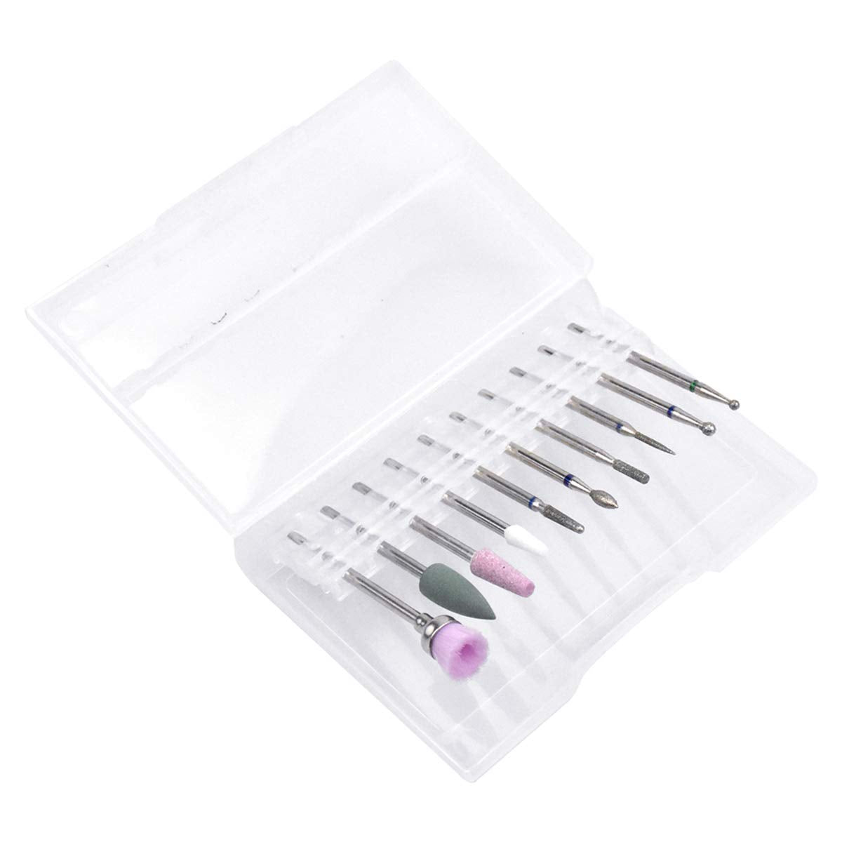 10 pièces Nagelbohrer Bits, Nagelfräser, Wolframlegierung Nagelfräser Bits, Professioneller Nagelfräser, Gelnägel Zubehör Nageldesign Zubehör Für Maniküre Pedicüre Entfernen Nail Art