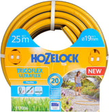 HOZELOCK - Tuyau Tricoflex Ultraflex Ø 12,5 mm (1/2") 20 M : Tuyau d'arrosage flexible, résistant aux intempéries, résistant à la torsion et à la flexion, composé à 40 % de PVC recyclé [117002], jaune