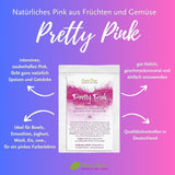 Pretty Pink Natürliche Lebensmittelfarbe Pulver Rosa (Roh Vegan) Pastel Rose Bis Intensiv Rosa-Rot - Essbare Farbe Für Lebensmittel Aus Früchten Und Gemüse - Colorant Alimentaire Naturel | Pureraw 5G Naty Boutique