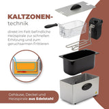 Friteuse à huile Bomann®, capacité 3L, technologie Cool Zone et vidange, 2000 W électroménager Naty Shop