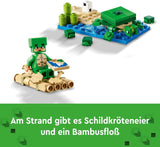 LEGO Minecraft The Turtle Beach House Maison de jouets avec accessoires pour filles et garçons à partir de 8 ans, ensemble avec animaux et personnages du jeu vidéo, cadeau pour les joueurs 21254 Jeux de construction Besuche den LEGO-Store