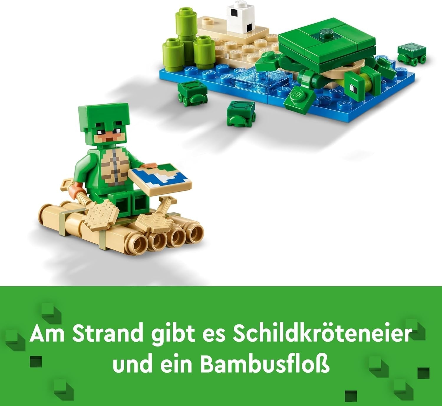 LEGO Minecraft The Turtle Beach House Maison de jouets avec accessoires pour filles et garçons à partir de 8 ans, ensemble avec animaux et personnages du jeu vidéo, cadeau pour les joueurs 21254 Jeux de construction Besuche den LEGO-Store