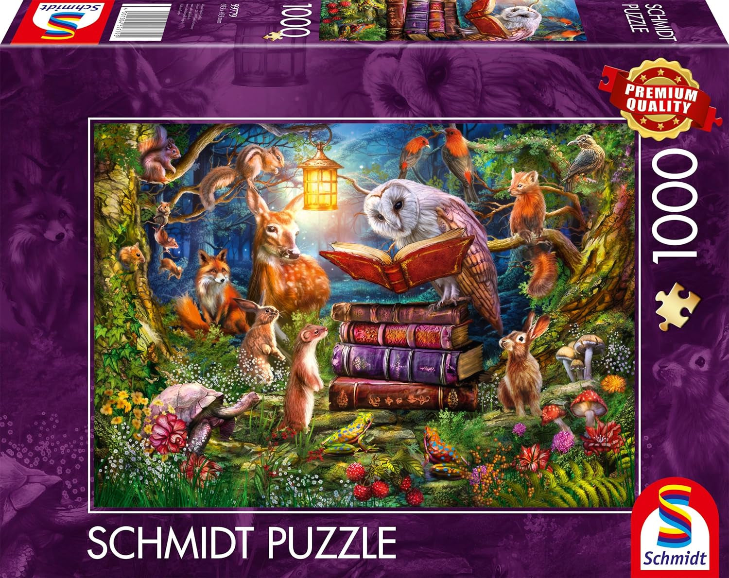 Schmidt Spiele 59779 Contes de la forêt la nuit Puzzle 1000 pièces Naty Shop Titre par défaut
