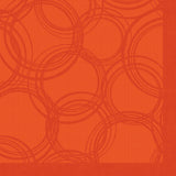 Papstar, 50 serviettes "Collection ROYAL" pli 1/4 40 cm x 40 cm Nectarine "Bulles", #86494
