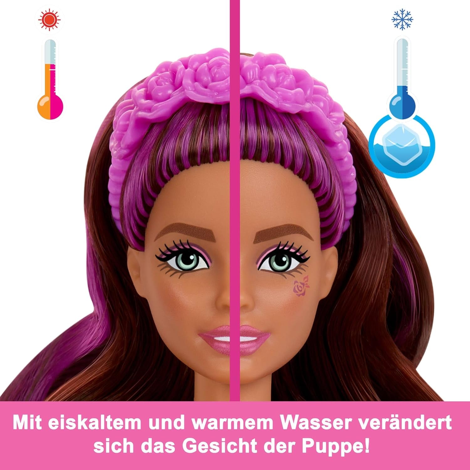 Poupée et accessoires Barbie Color Reveal, série Ballerine, 6 surprises à déballer, y compris changement de couleur, inspirées de la principale tendance du ballet (les styles peuvent varier), poupées HRK17 Naty Shop