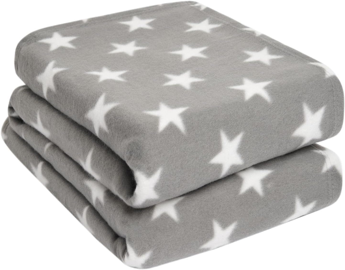 DREAMSCENE couverture confortable couverture moelleuse couverture polaire - couverture de salon chaude hiver douce, couverture de canapé, couverture de canapé, couverture câline enfants, salon et couvertures câlines 120X150Cm, couverture de canapé étoiles grises Lits et couvertures Besuche den DREAMSCENE-Store Étoiles grises et blanches 150 X 200Cm