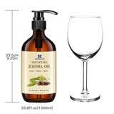 Huile de jojoba bio 1 litre, 100% pure Cosmétique et Beauté Naty Shop
