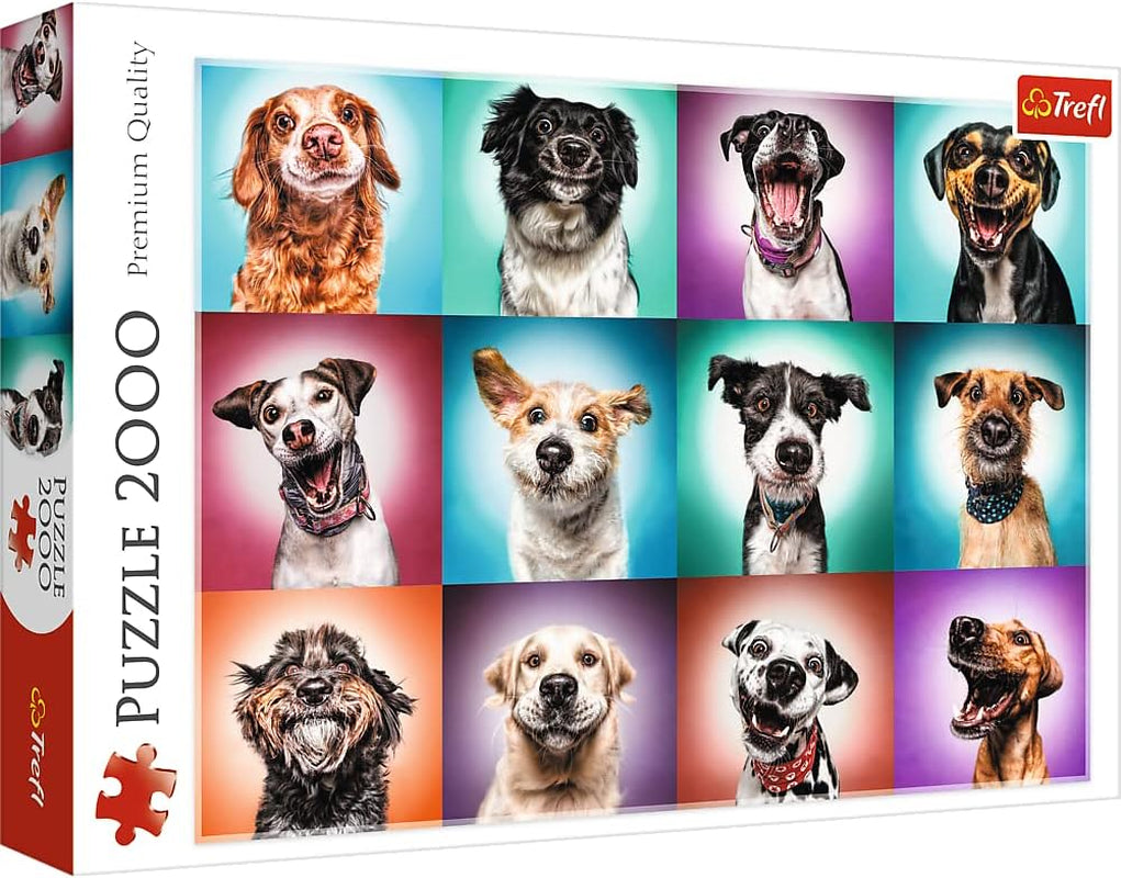 Trefl TR27119 Funny Dog Portraits II 2000 pièces, qualité premium, pour adultes et enfants à partir de 12 ans, puzzle coloré Naty Shop Titre par défaut