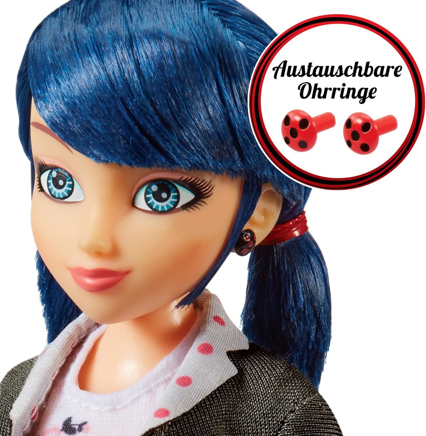 BANDAI - Miraculous Ladybug - Poupée Fashion Marinette et Ladybug - Poupée articulée de 26 cm avec 2 tenues - Poupée articulée Miraculous Toy - Jouet pour 4 ans et plus - P50355