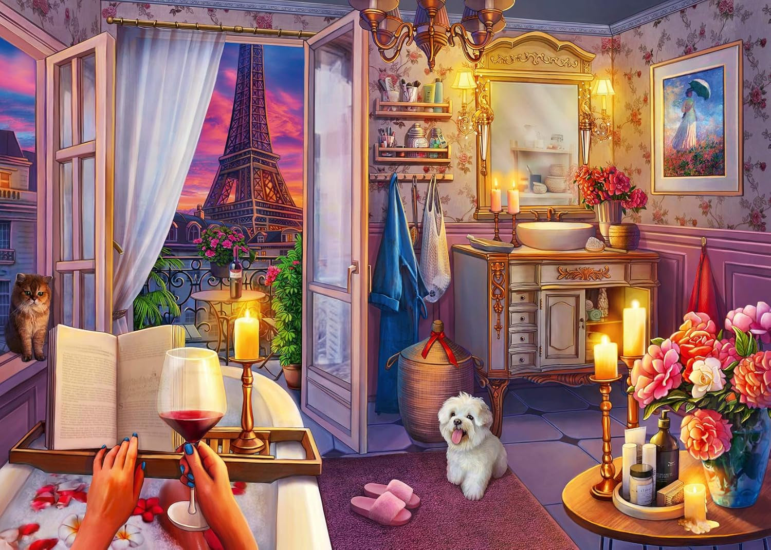 Puzzle Ravensburger - dans une baignoire - Puzzle Gold Edition de 500 pièces Naty Shop