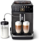 Machine à expresso automatique Saeco GranAroma - 14 spécialités de café, écran couleur intuitif, 4 profils utilisateur, moulin en céramique, 1500 watts (SM6580/10)