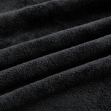 Good Nite Couverture douillette et moelleuse pour lit, canapé, couverture de vie XL, couverture polaire 150 x 200 cm, noire, douce et chaude, couverture moelleuse pour lits et couvertures Good Nite