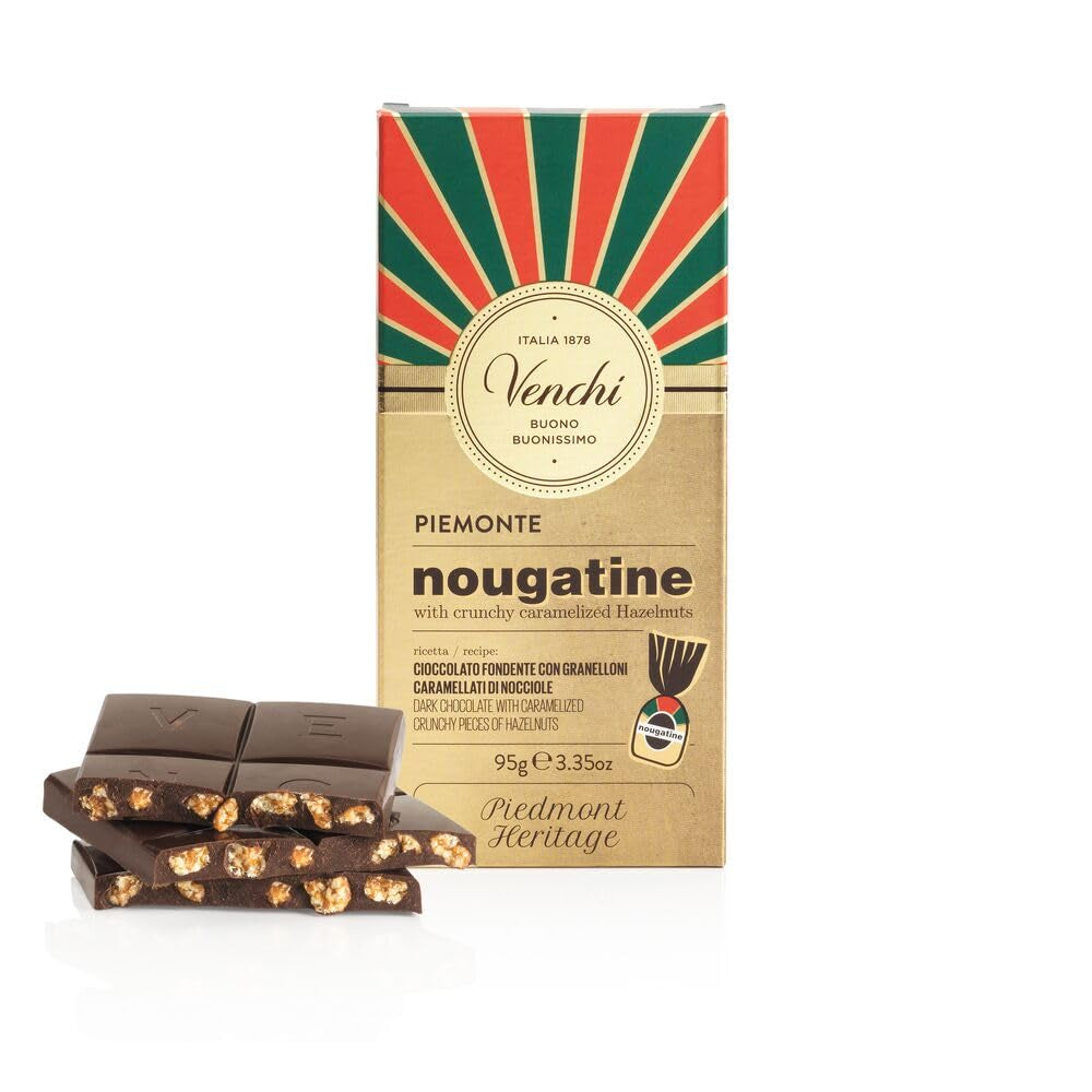 Chocolat au lait Venchi aux noisettes entières des forêts du Piémont IGP, 100g - sans gluten