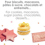 Scrapcooking - Lot de 3 Colorants Alimentaires Métallisés - Colorants Alimentaires : Or, Or Rose et Rubis - Colorant Alimentaire Comestible pour Pâtisserie, Gâteaux, Biscuits, Gâteaux, Chocolat - 4019