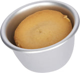 Kitchencraft Mini Moules à Pudding Aluminium Anodisé 7,5 cm Ensemble de 4 Moules et Plateaux de Cuisson Argenté Naty Shop
