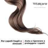| Kératine - Masque capillaire fortifiant pour cheveux cassants et abîmés à la kératine et à l'arginine pour des cheveux plus forts et plus doux 4 x 500 ml Naty Shop Hair Mask