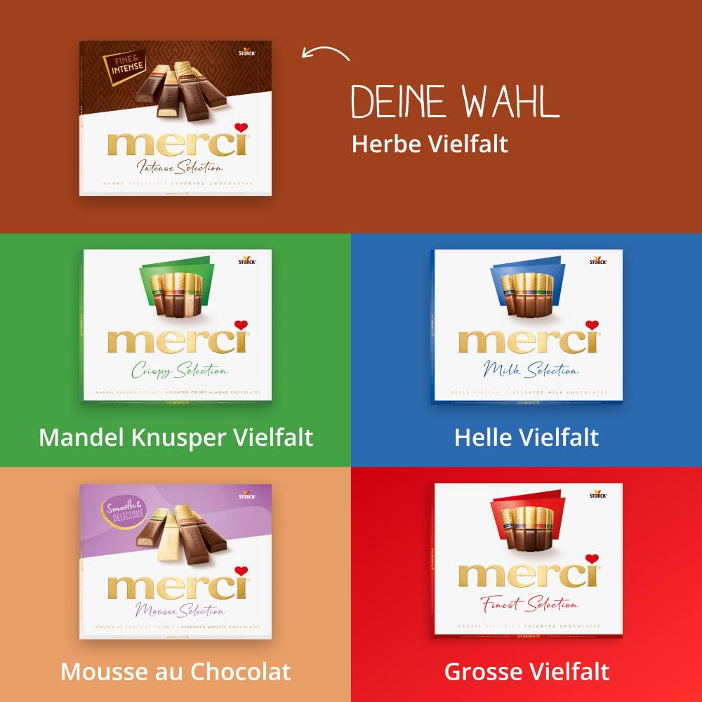 Variété de chocolat noir Finest Selection – 6 x 250g – Spécialités raffinées de chocolat noir – Pralines fourrées et non fourrées