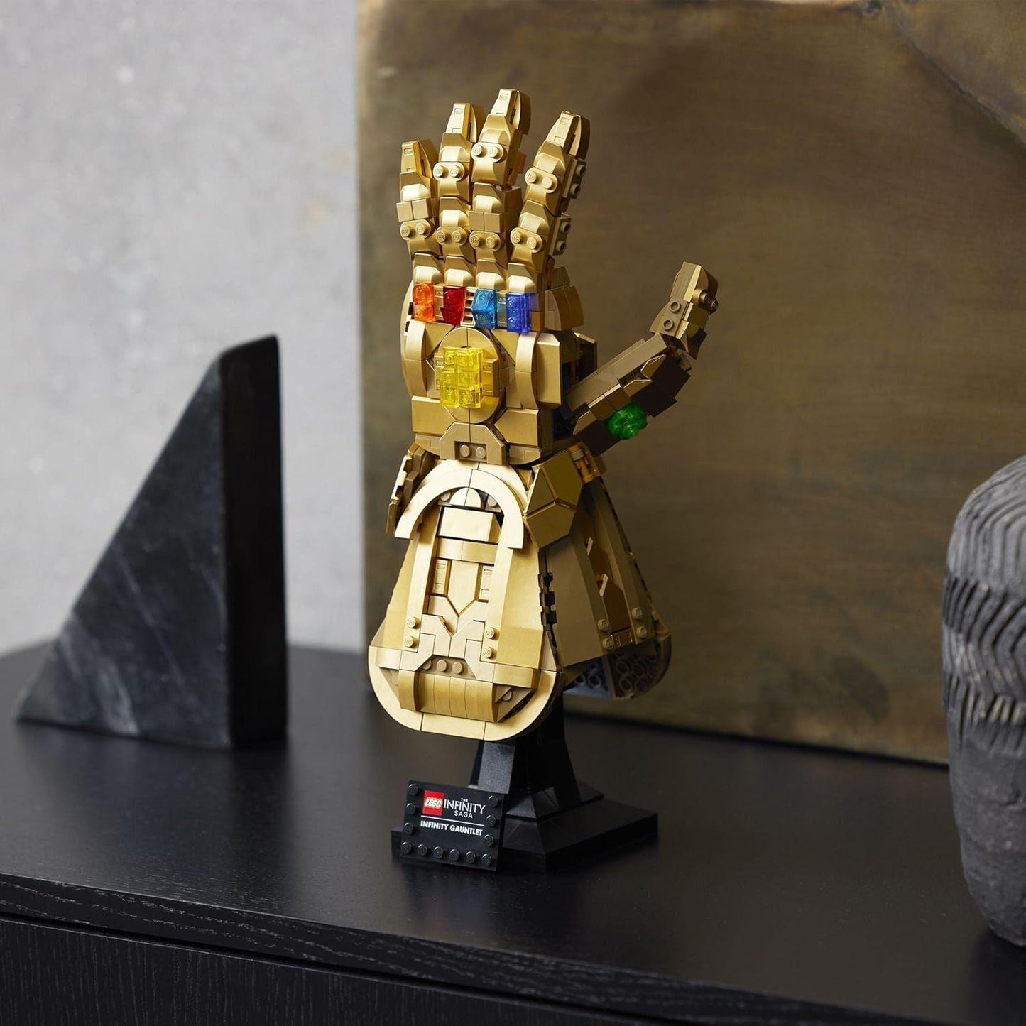 LEGO 76191 Marvel Super Heroes Infinity Glove Avengers Thanos Glove Modèle de construction pour adultes Article de fan Cadeau pour hommes Femmes Elle Lui Jeux de construction Besuche den LEGO-Store