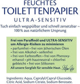 HiPP Baby Soft Wet Papier toilette (6 x 50 feuilles), 99 % d'eau, ultra sensible, non parfumé, avec couvercle à charnière