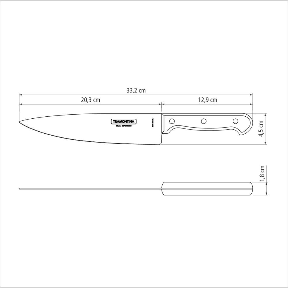 Tramontina 14 pièces ensemble de couverts de gril en acier inoxydable couverts à steak ensemble de gril cuisine Naty Shop