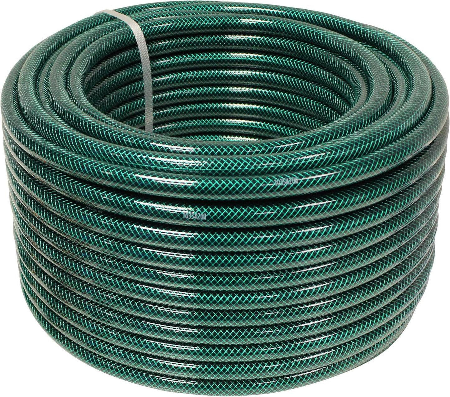Faithfull Tuyau d'arrosage 50 m (164 pi) renforcé 12,7 mm (1/2 pouce) de diamètre - Tuyau en PVC robuste, vert
