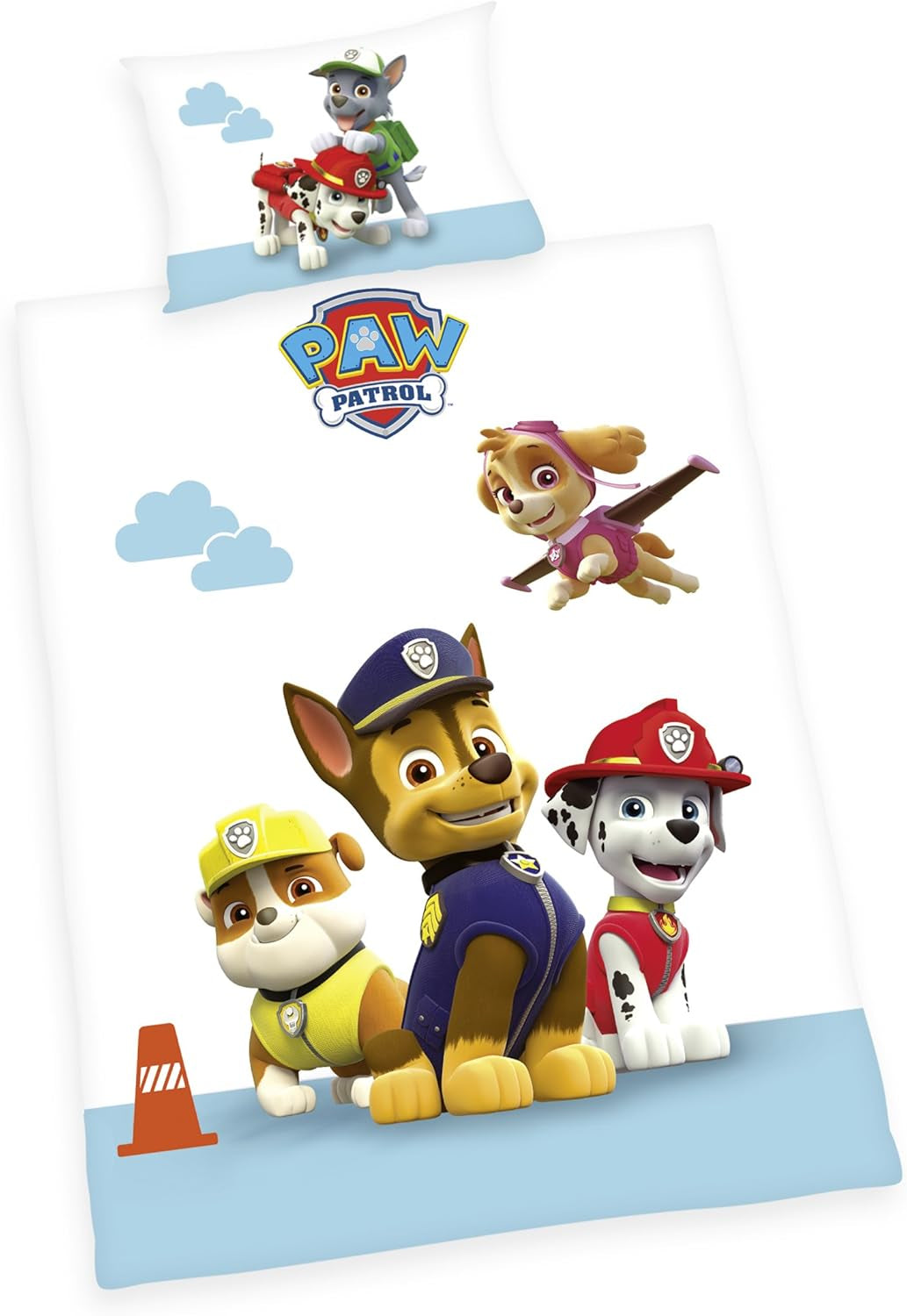 Parure de lit enfant PAW Patrol, réversible Linge de lit - enfant Naty Shop Flanelle