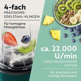 Gourmetmaxx Mr Magic Blender, Smoothie Maker avec pack d'accessoires Xxl Naty Shop