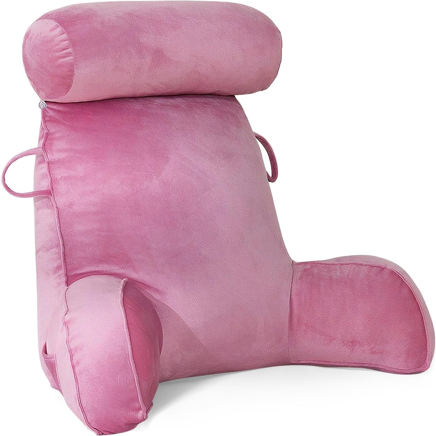 Oreiller de lecture XL pour lit et canapé avec tour de cou amovible, oreiller de dos idéal pour adultes avec mousse à mémoire de forme pour lire, travailler, jouer, regarder la télévision, se détendre (gris)